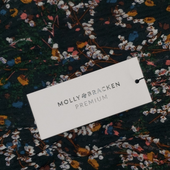 Molly Bracken Premium. Boho Lace Tulle Dress - Picture 4 of 6